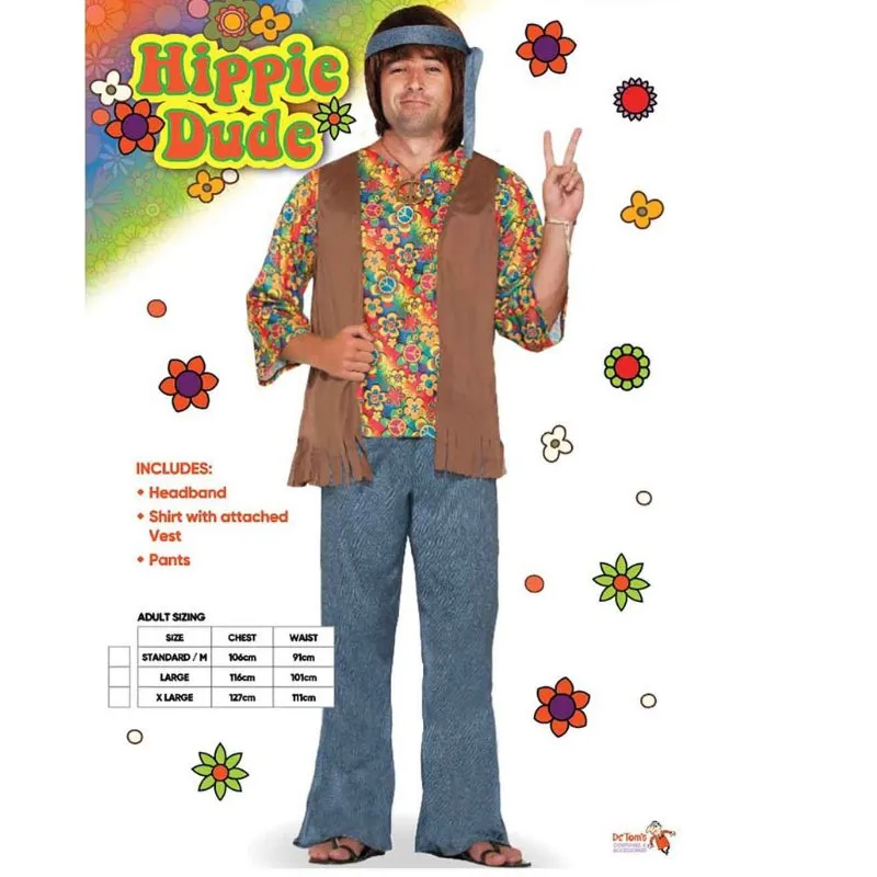 1960s Hippie Dude Costume - Dr Toms