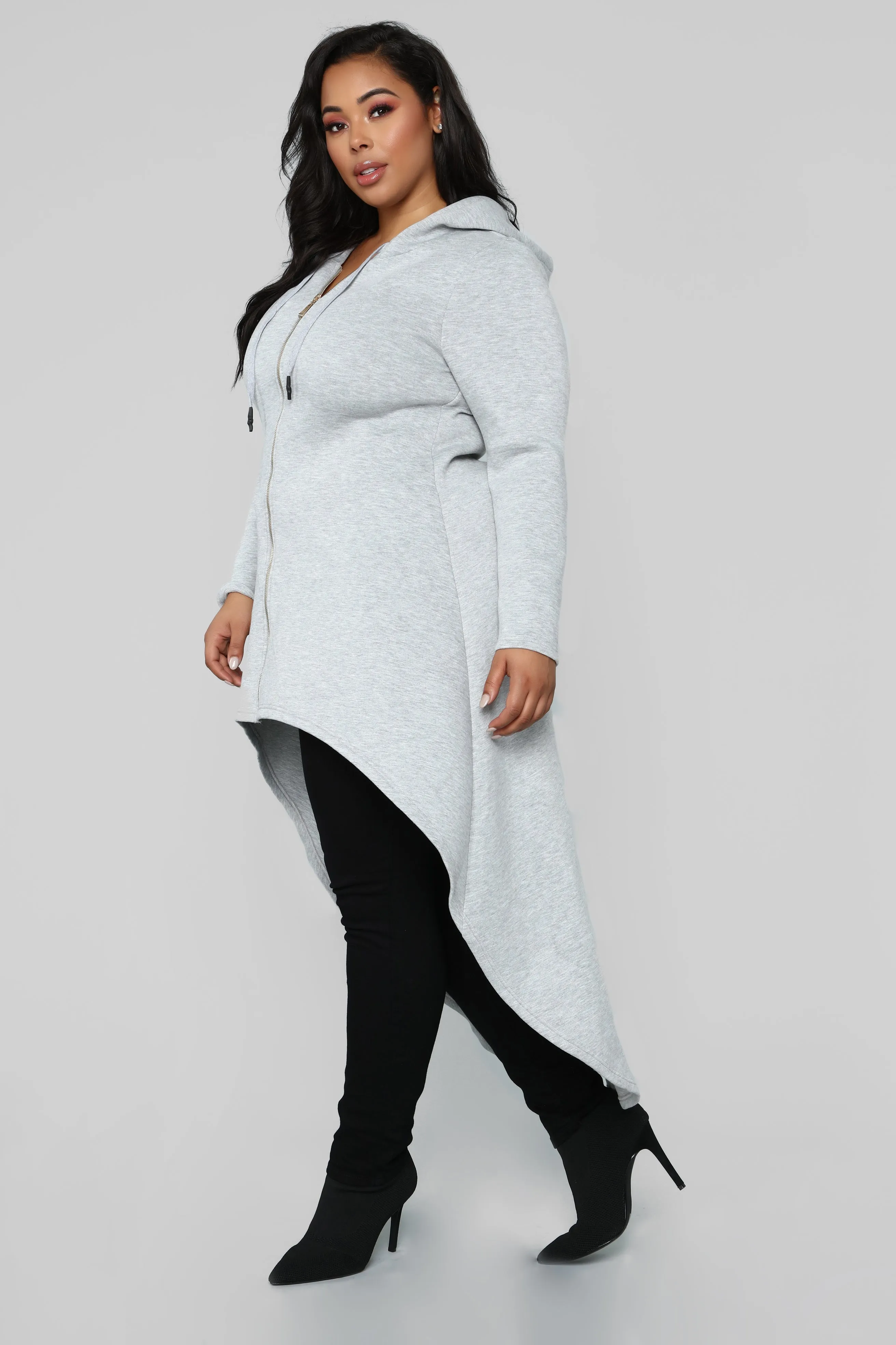 A Bronx Winter Hooded Jacket - Heather Grey