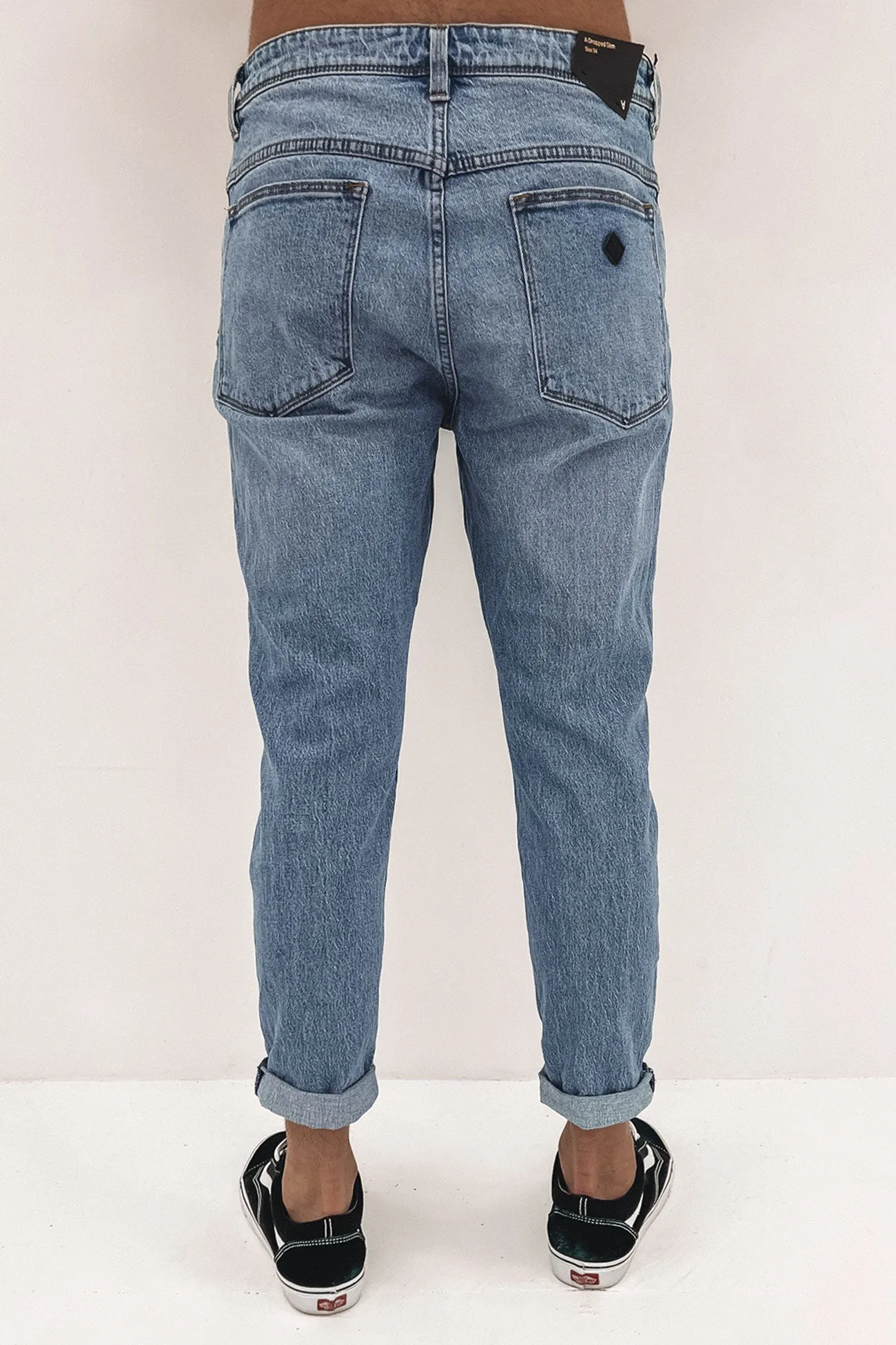 A Dropped Slim Jean Dexter Blue