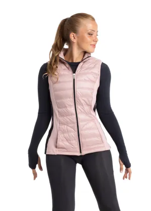 Apolo Zip Front Puffer Vest (Pink)