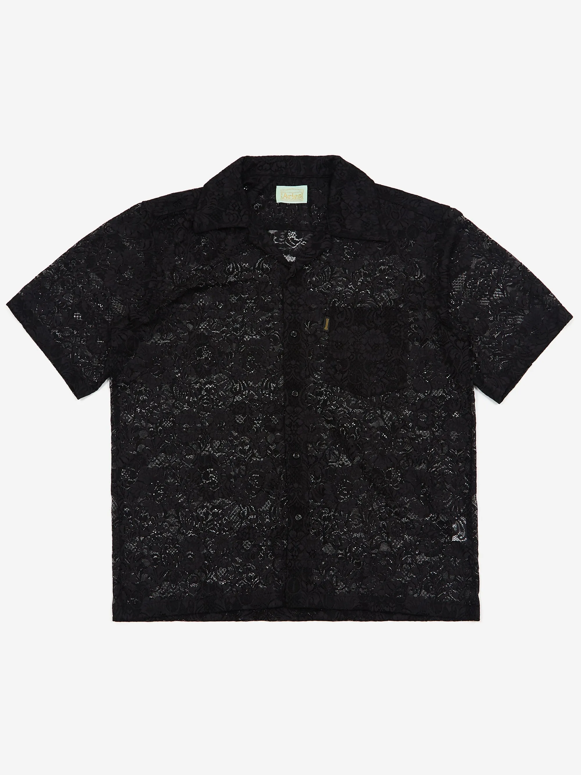 Aries Lace Hawaiian Shirt - Black