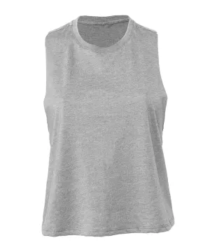 Athletic Heather - Women's racerback cropped tank