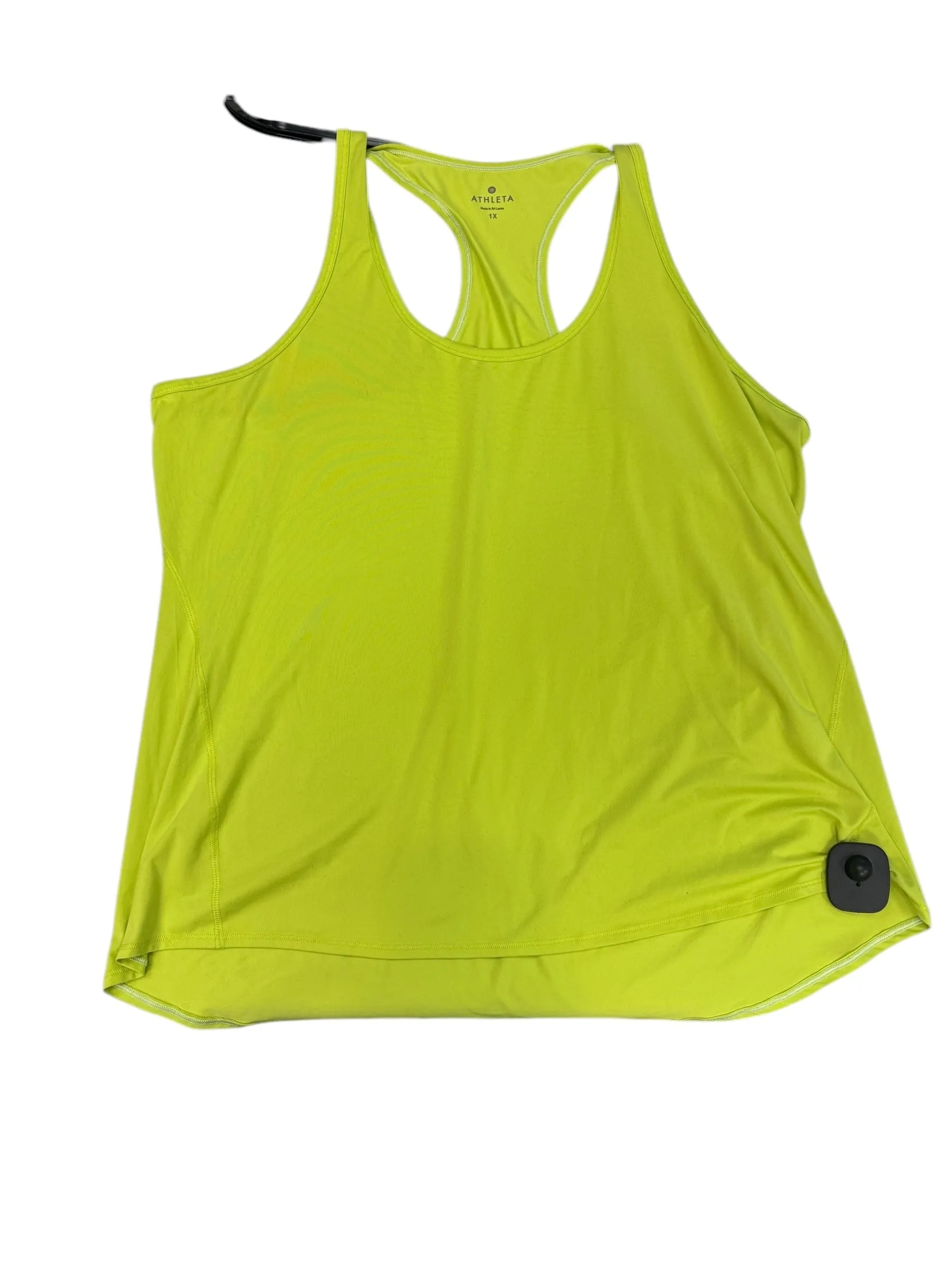 Athletic Tank Top By Athleta In Yellow, Size: 1x