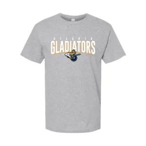 Atlanta Gladiatiors Bold Text Athletic Grey Soft Touch T-Shirt