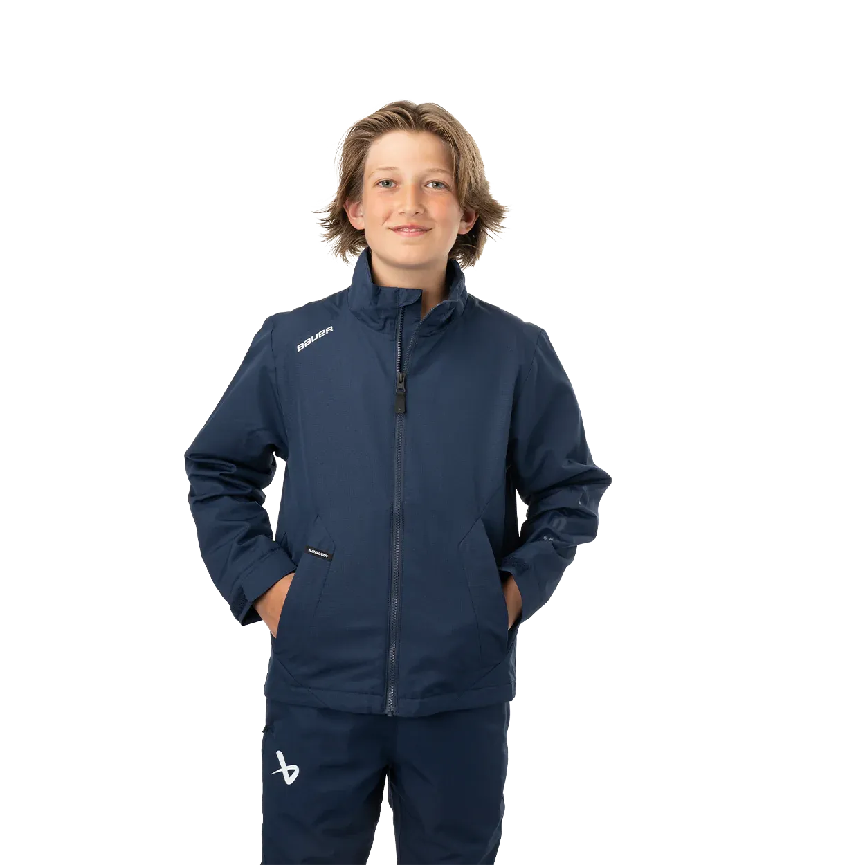 BAUER S24 TEAM LIGHTWEIGHT JACKET YOUTH - NAVY