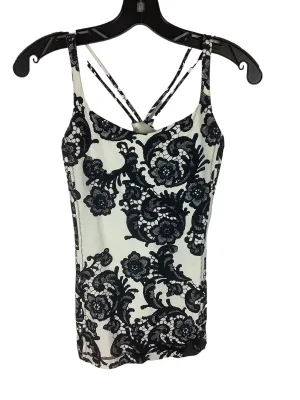 Black & Cream Athletic Tank Top Lululemon, Size 6