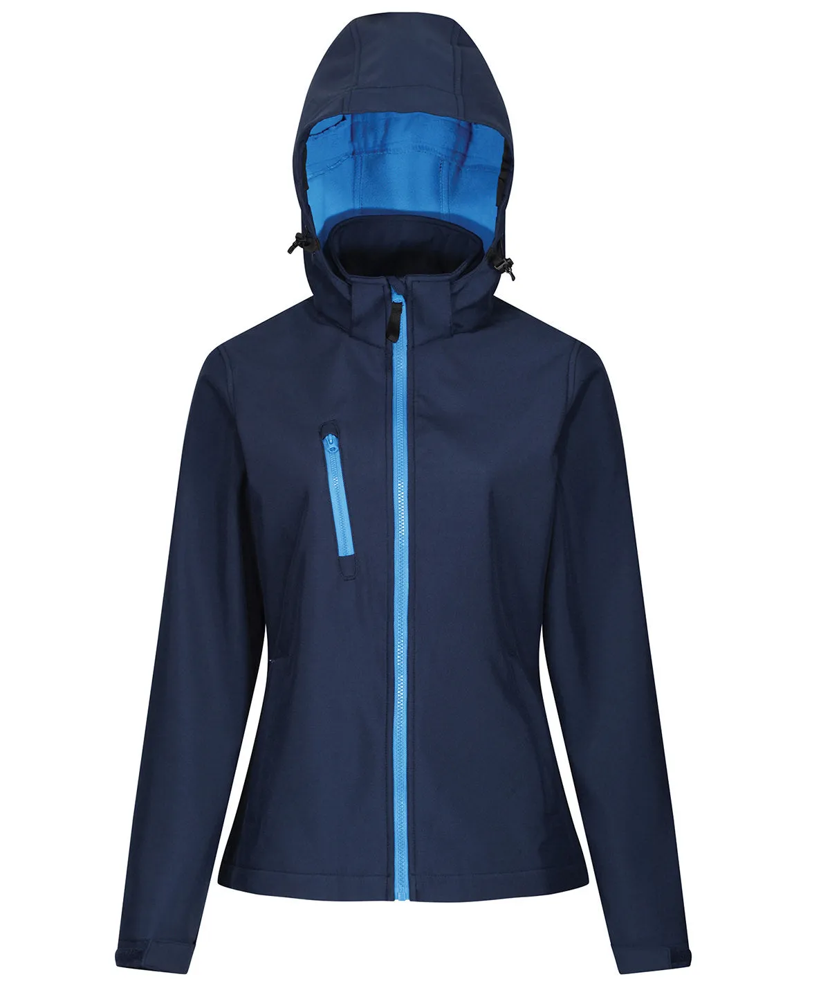 Black - Women's venturer 3-layer hooded softshell jacket