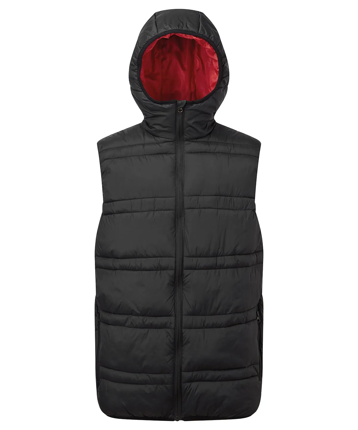 Black/Red - Latitude hooded bodywarmer