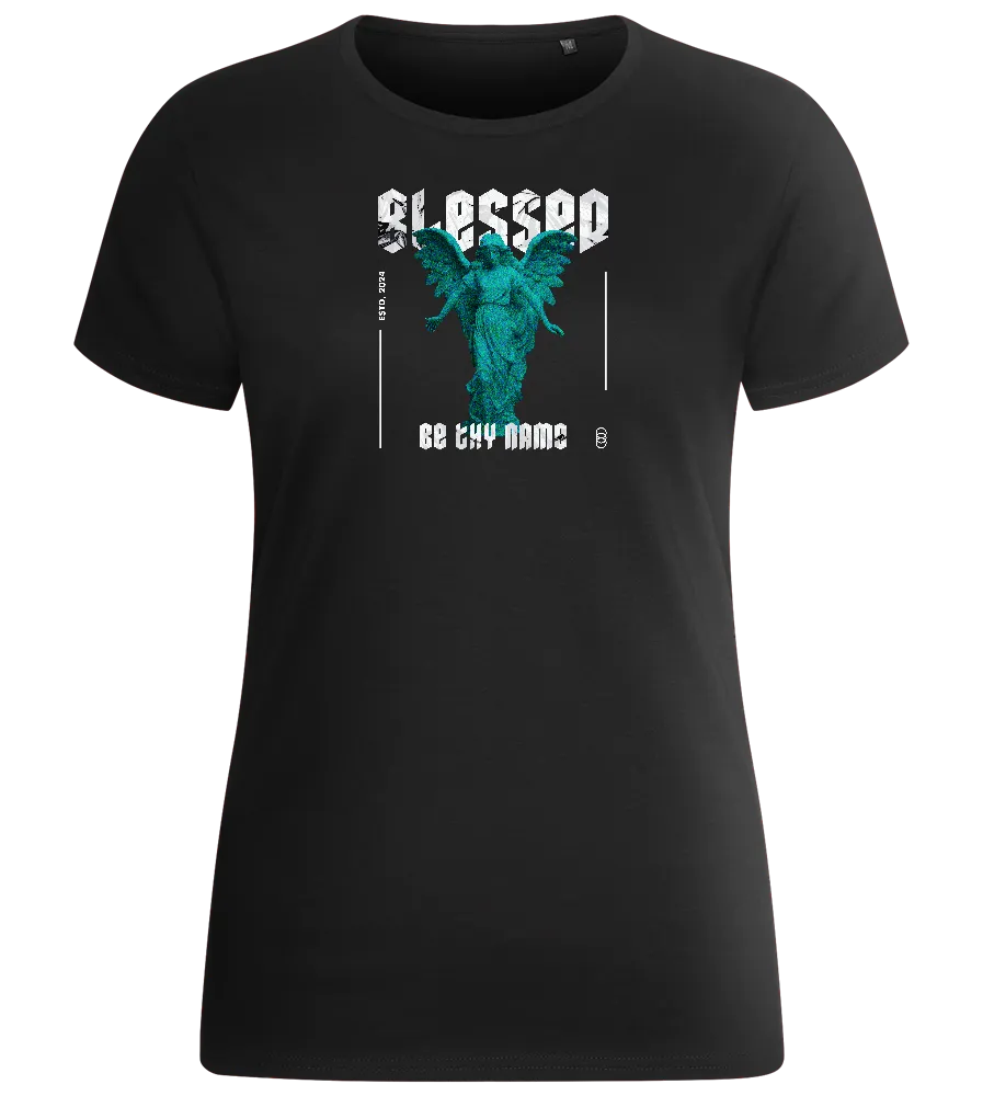 Blessed Angel Design - Basic women's fitted t-shirt