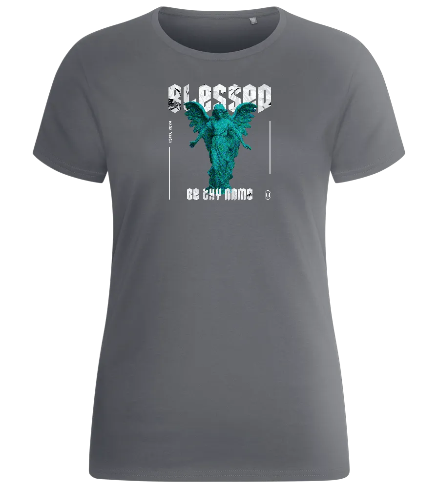 Blessed Angel Design - Basic women's fitted t-shirt