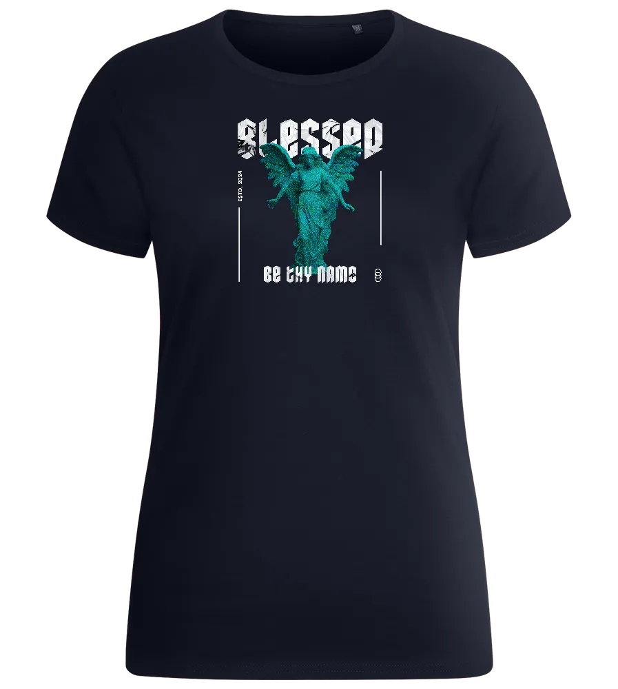 Blessed Angel Design - Basic women's fitted t-shirt