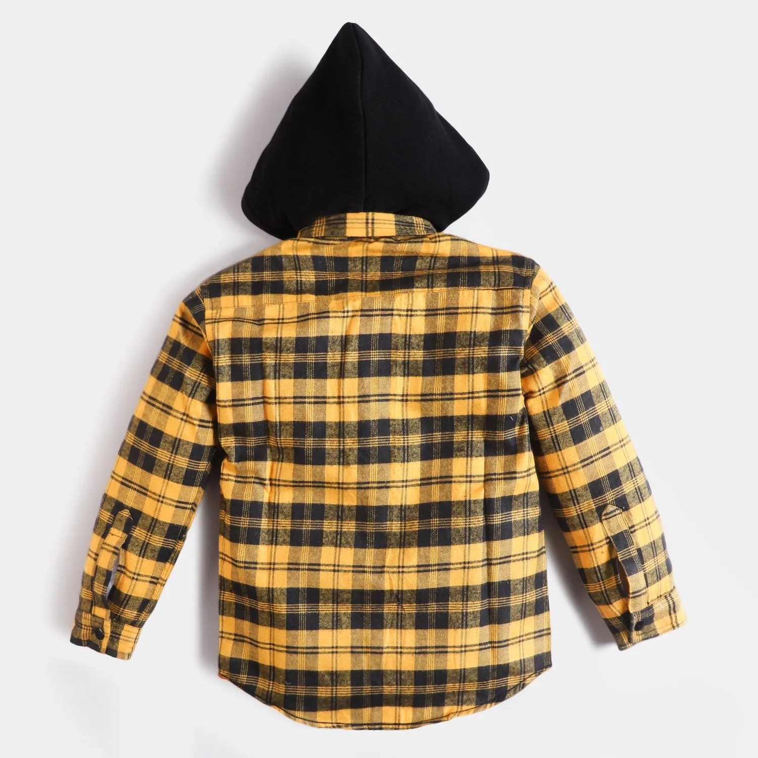 Boys Flannel Casual Shirt Basket Ball - Yellow