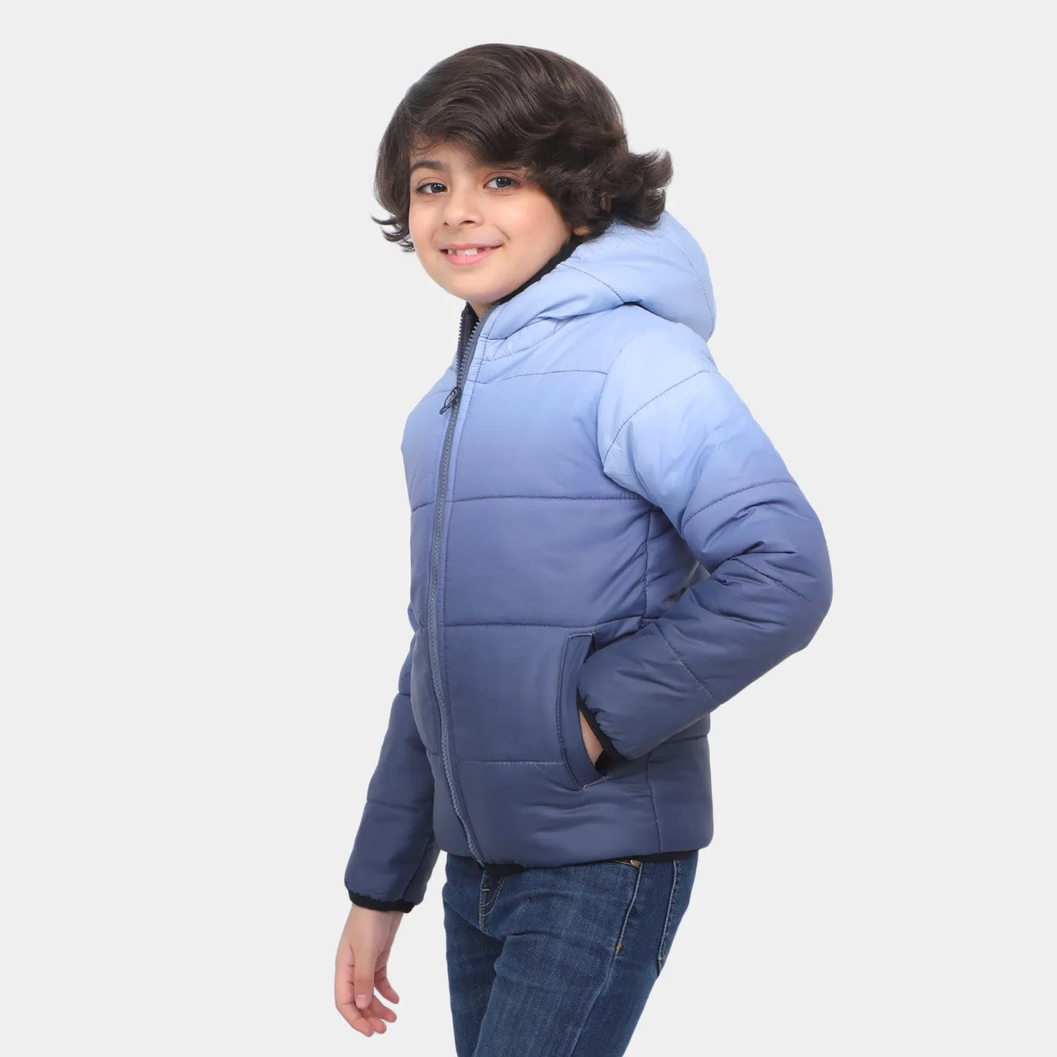 Boys Hooded Jacket Dip Dye