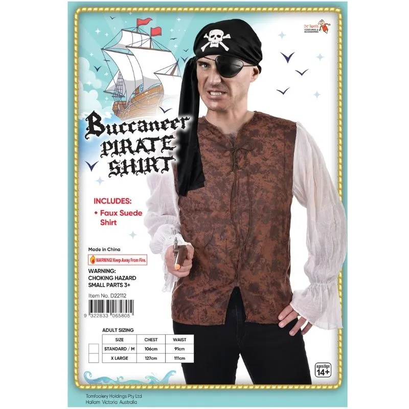 Buccaneer Pirate Shirt Mens-Dr Toms