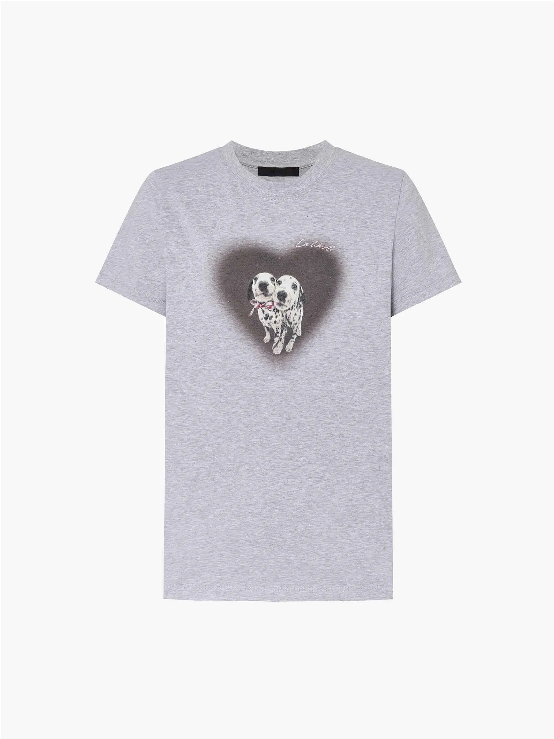 Cartoon Print Fitted T-shirt