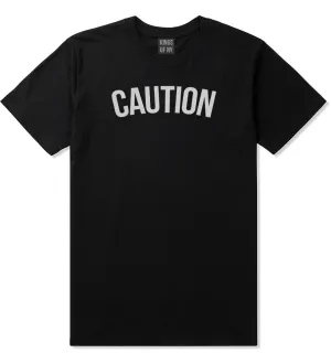 Caution Mens T-Shirt