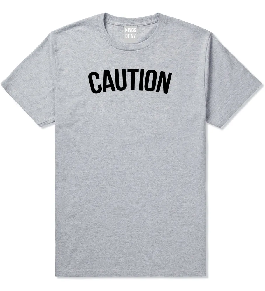 Caution Mens T-Shirt