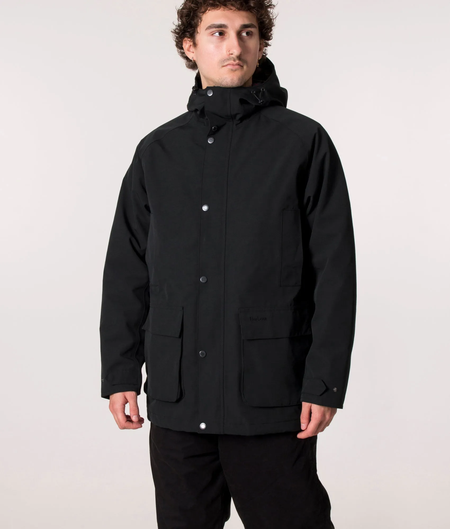 Check Hooded Bedale Winter Jacket