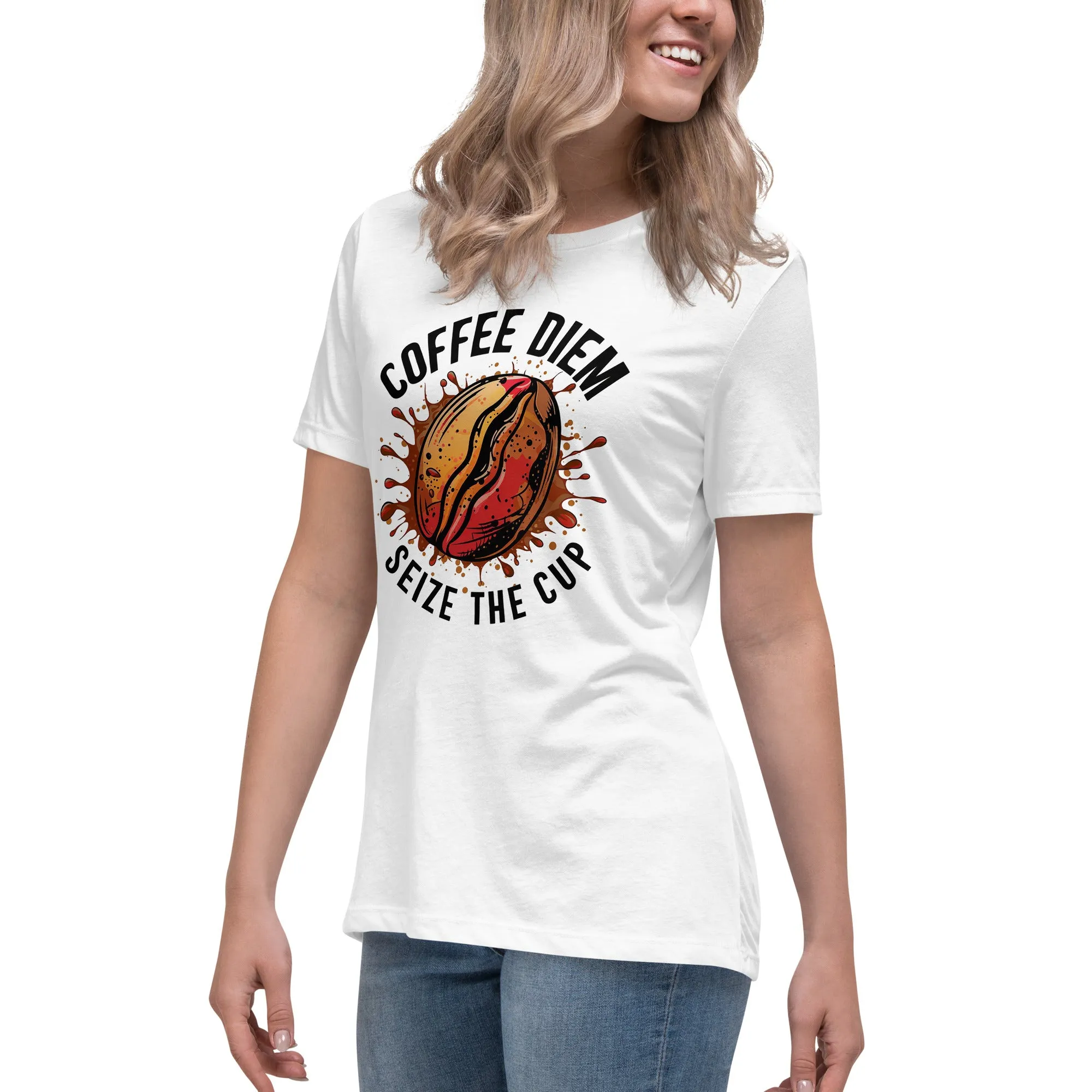 Coffee Deim - Seize the Cup  - Women's Relaxed T-Shirt