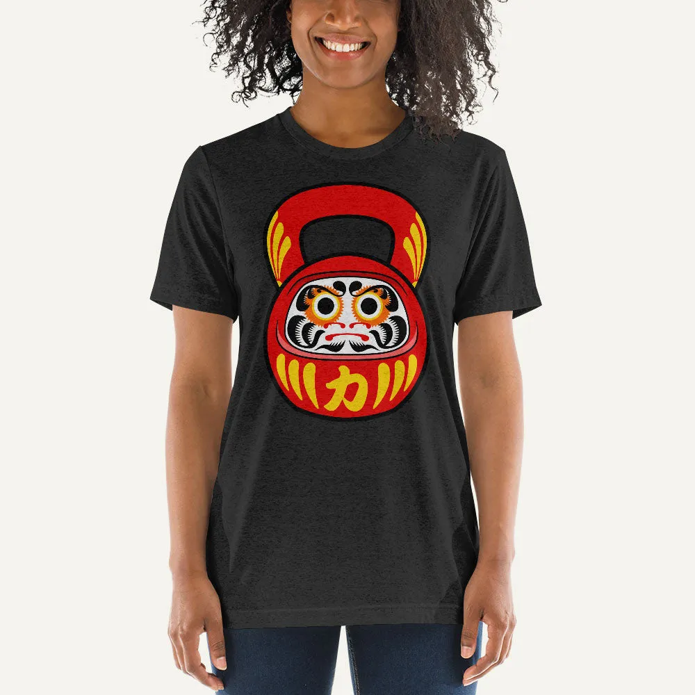 Daruma Doll Kettlebell Design Men's Triblend T-Shirt