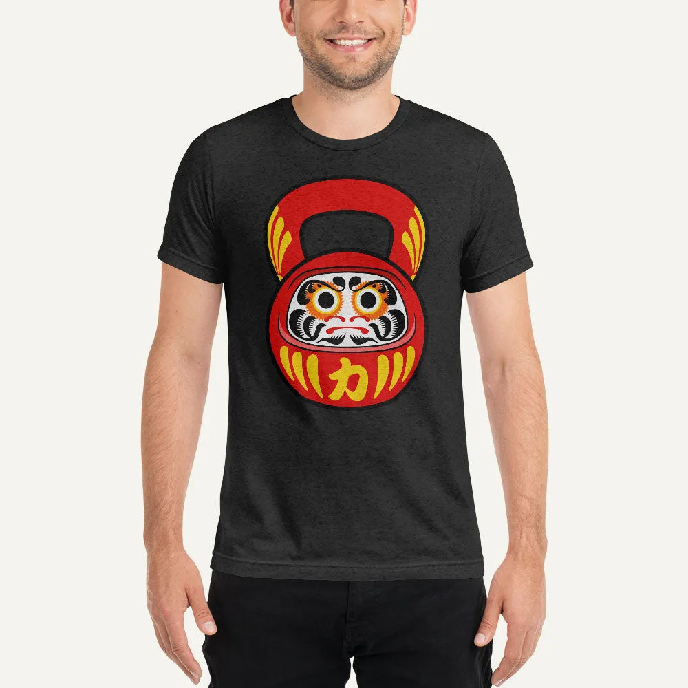 Daruma Doll Kettlebell Design Men's Triblend T-Shirt