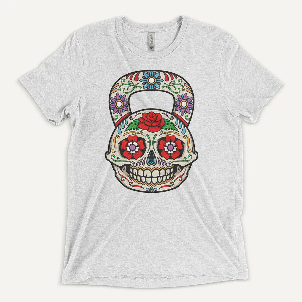 Dia De Los Muertos Kettlebell Design Men’s Triblend T-Shirt