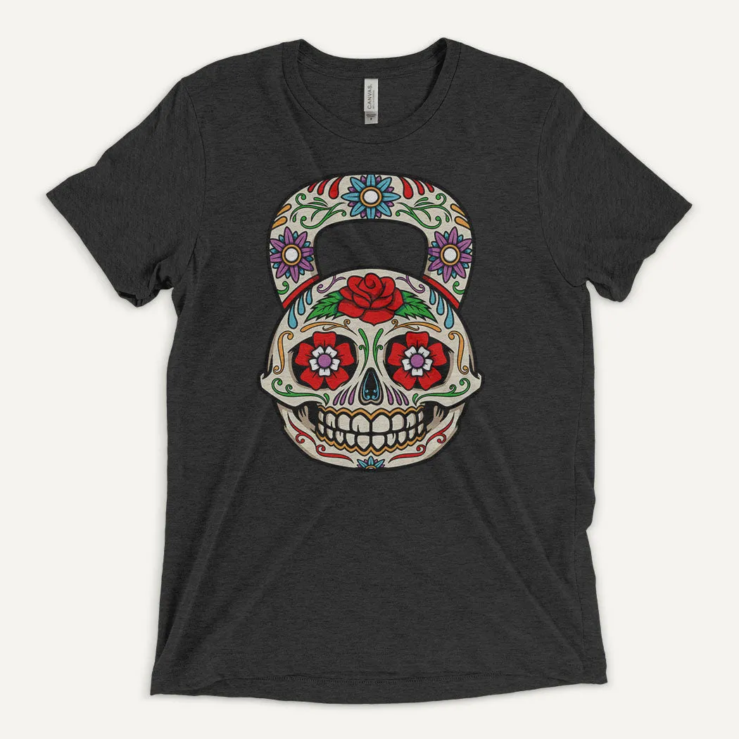 Dia De Los Muertos Kettlebell Design Men’s Triblend T-Shirt