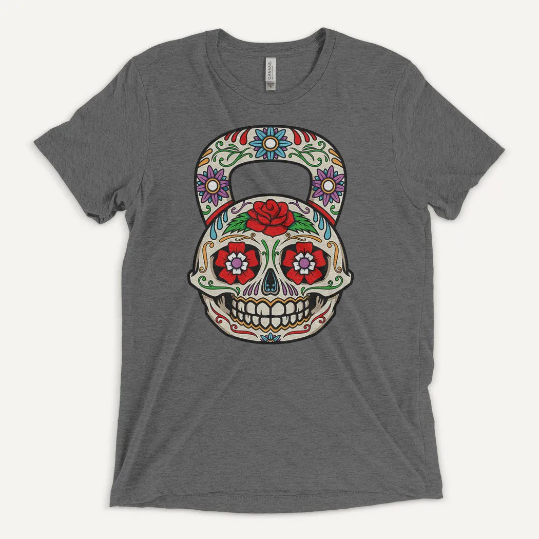 Dia De Los Muertos Kettlebell Design Men’s Triblend T-Shirt