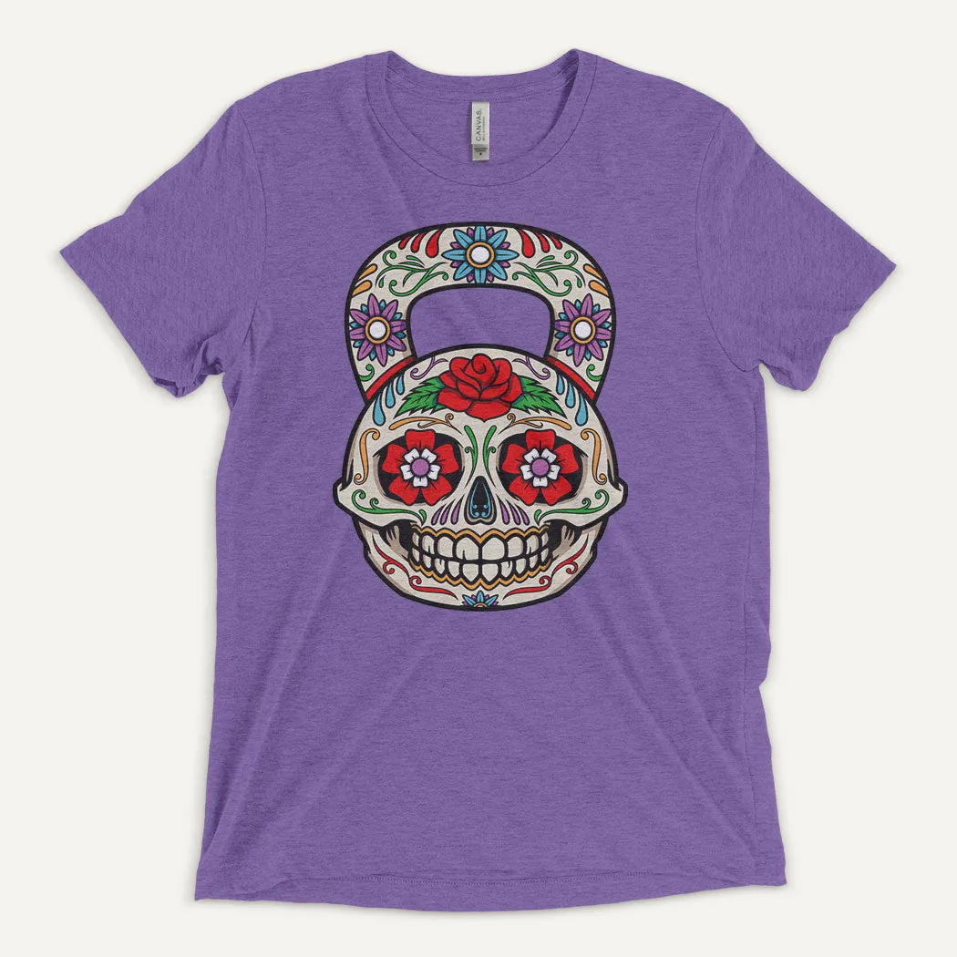 Dia De Los Muertos Kettlebell Design Men’s Triblend T-Shirt