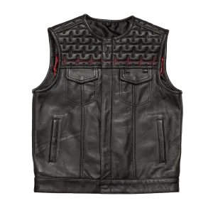 EKG Men's Leather Motorcycle Vest (Limited Edition)