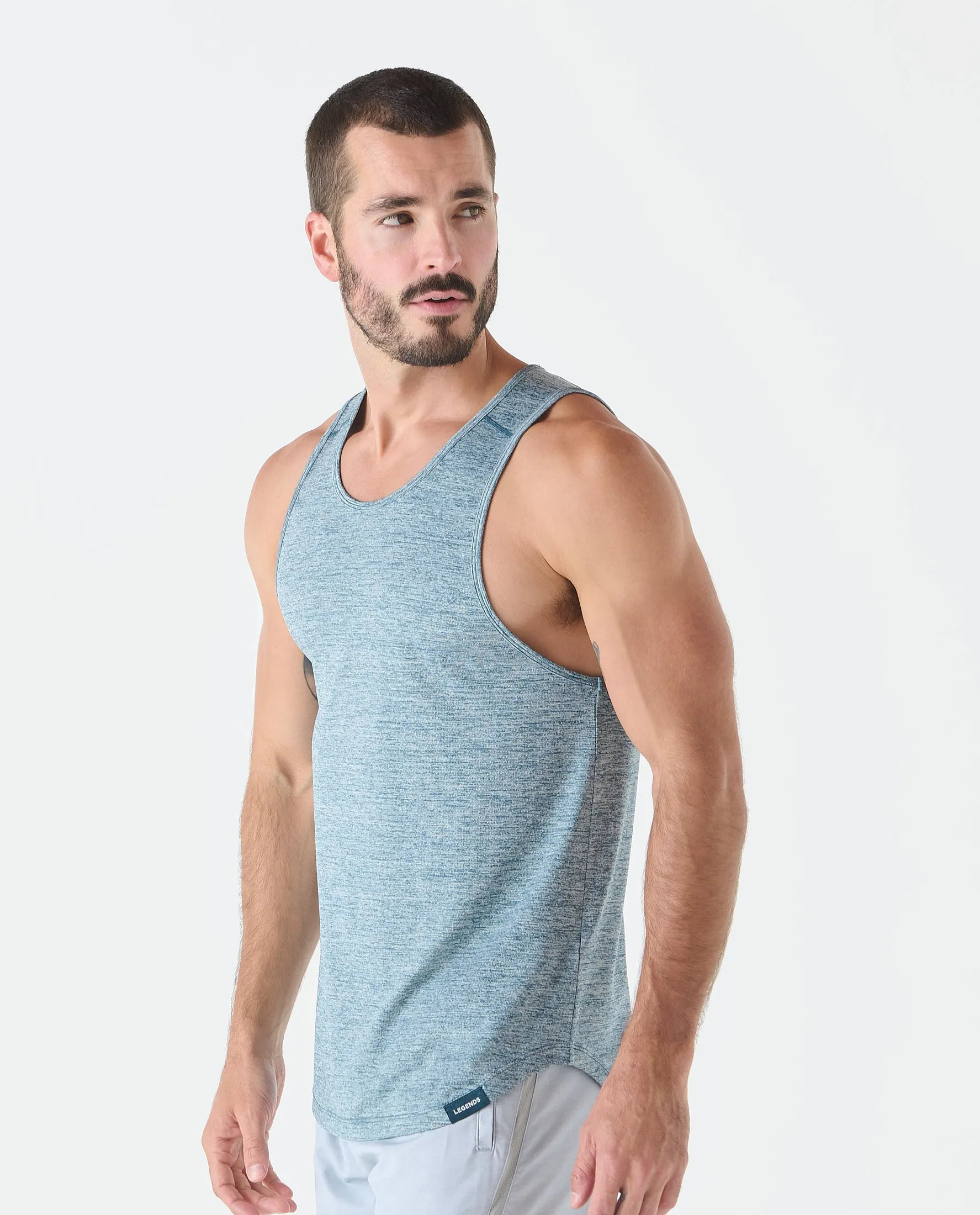 Enzo Tank Marine Heather