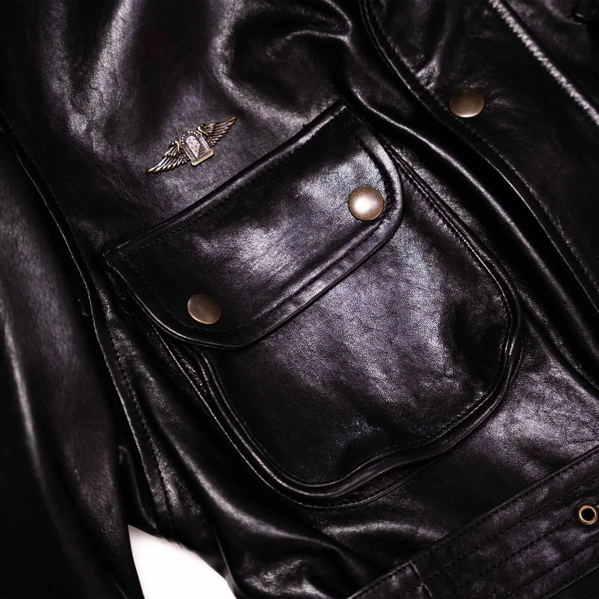 Explorator Black Leather Jacket - Shangri-La Heritage