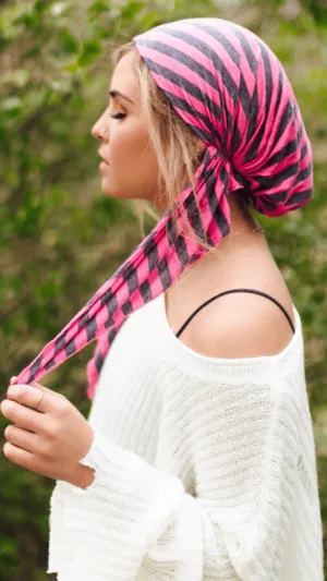 Fashion Headscarf | Tie Back Cap | Headscarf For Women To Conceal Hair | Pre Tied Sport Style Head Scarf