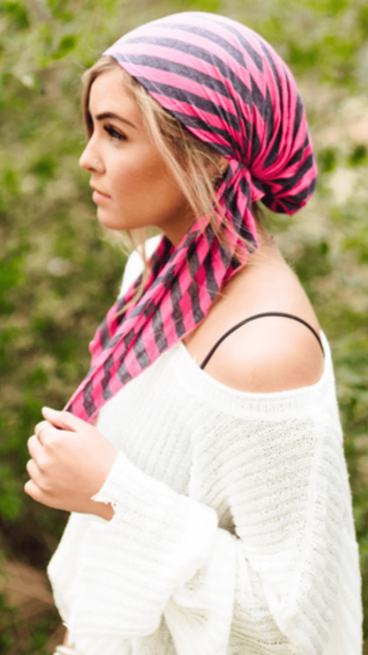 Fashion Headscarf | Tie Back Cap | Headscarf For Women To Conceal Hair | Pre Tied Sport Style Head Scarf