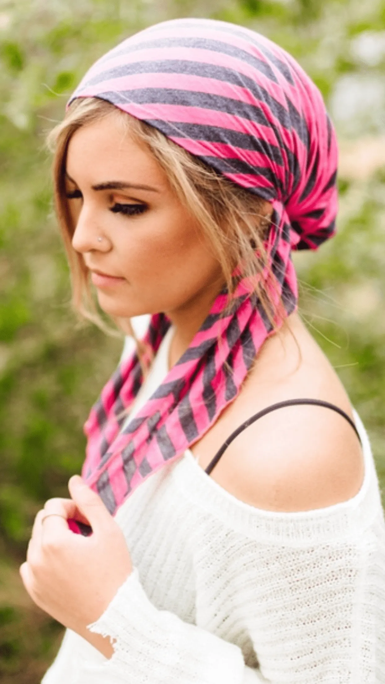 Fashion Headscarf | Tie Back Cap | Headscarf For Women To Conceal Hair | Pre Tied Sport Style Head Scarf