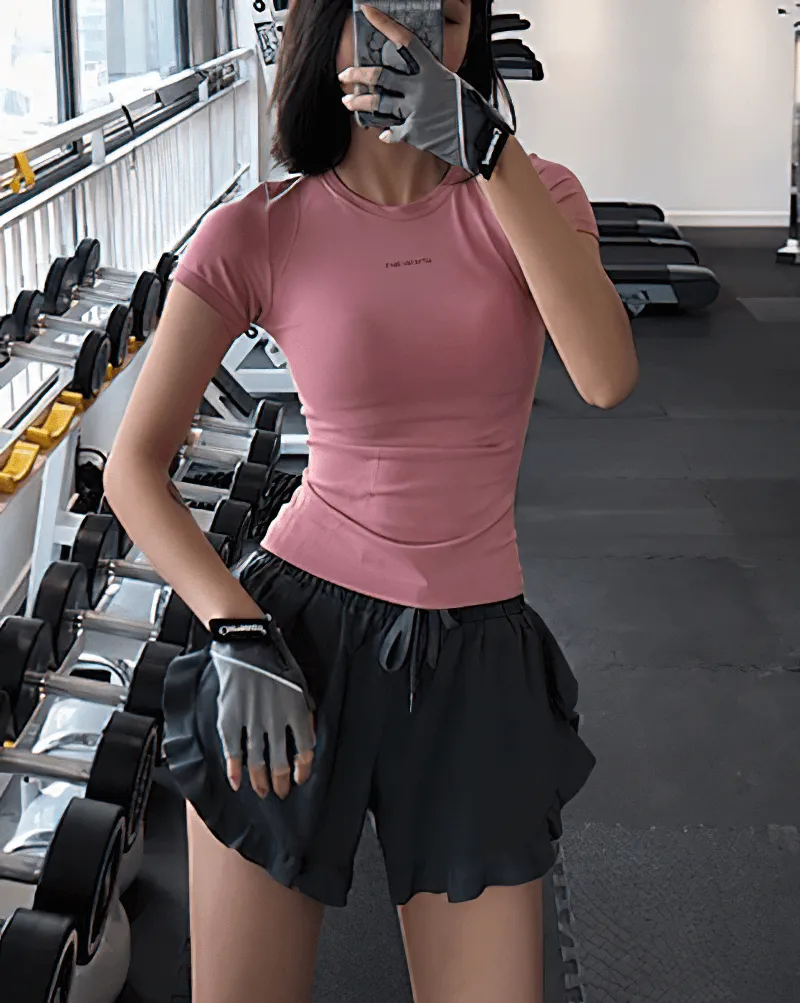 Fitness Female Breathable T-Shirt / Short Sleeves Running Sportswear - SF0039