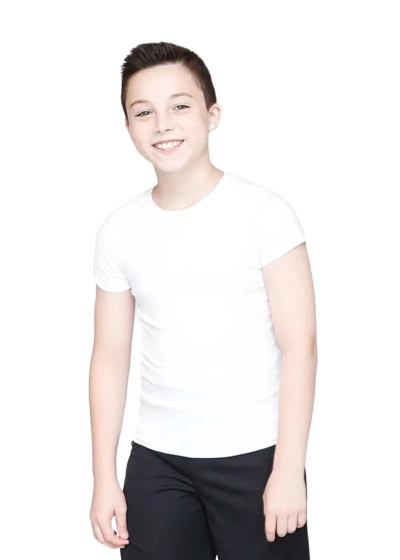 Fitted Cotton Boys' Short Sleeve Shirt