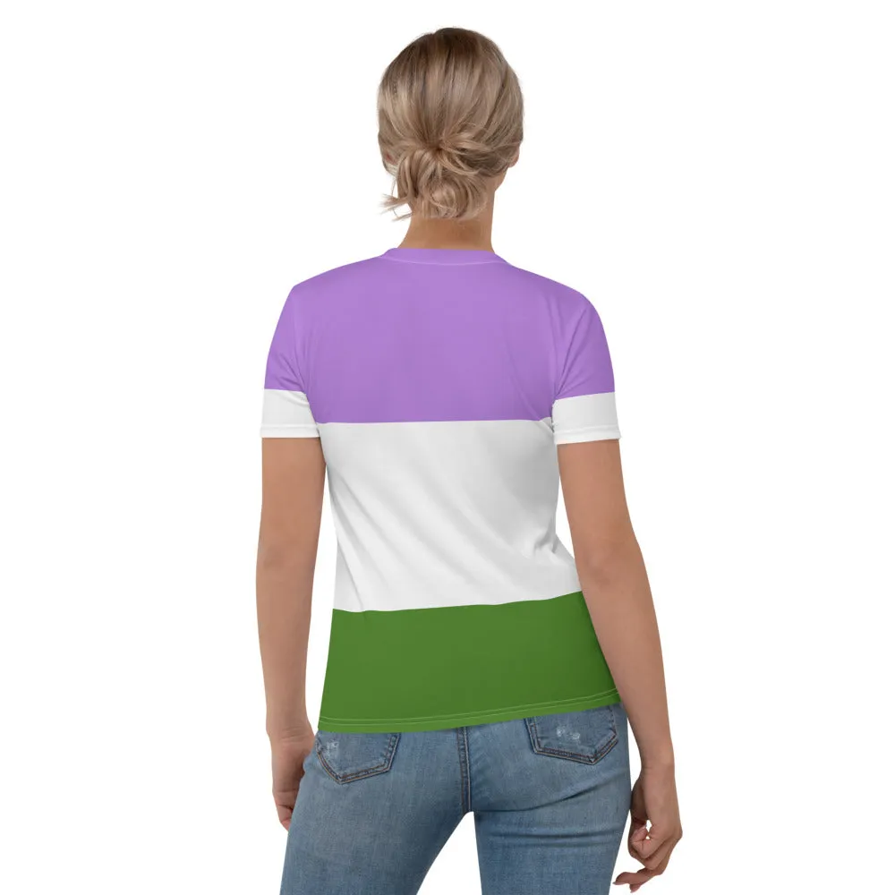 Genderqueer Pride Flag Fitted T-Shirt