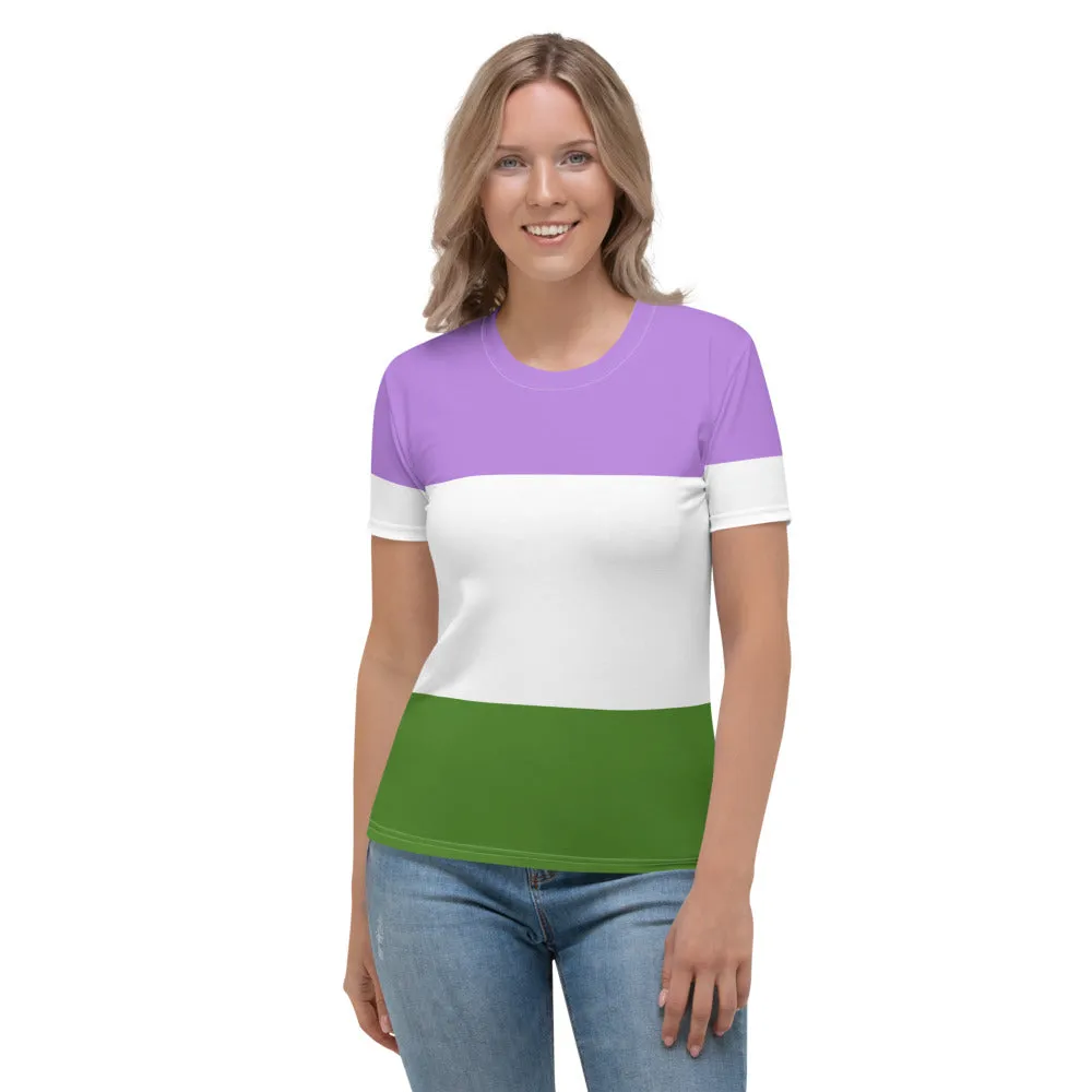 Genderqueer Pride Flag Fitted T-Shirt