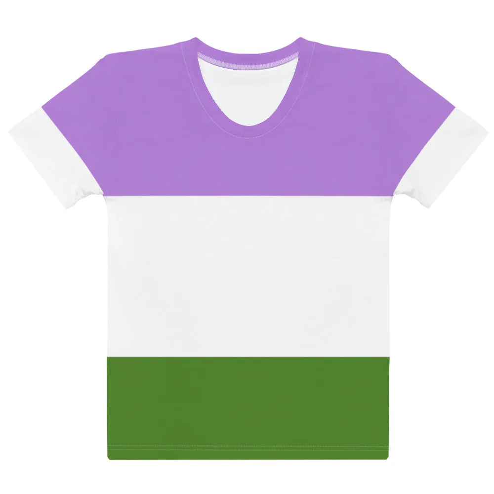 Genderqueer Pride Flag Fitted T-Shirt