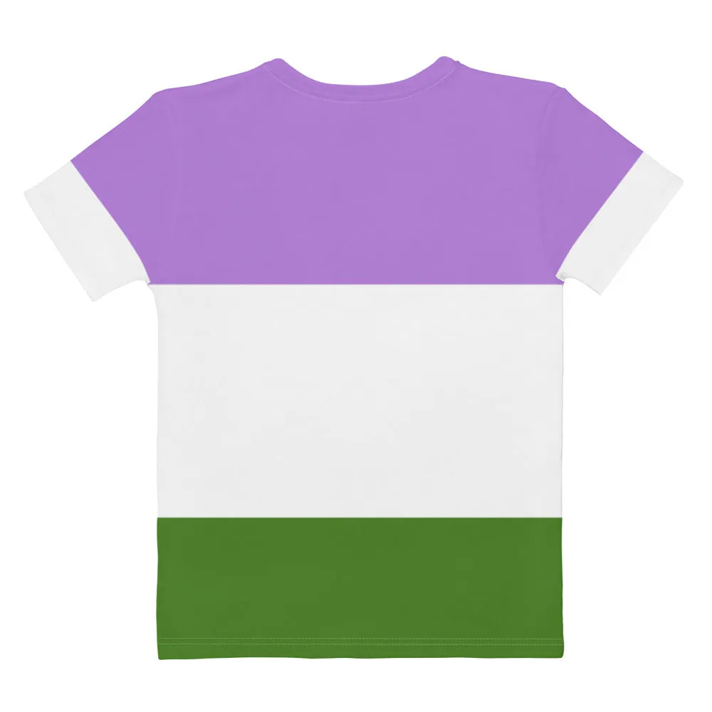 Genderqueer Pride Flag Fitted T-Shirt