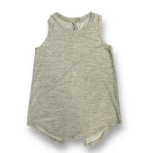 Girls Old Navy Size 10/12 Heather Green Go-Dry Athletic Tank Top