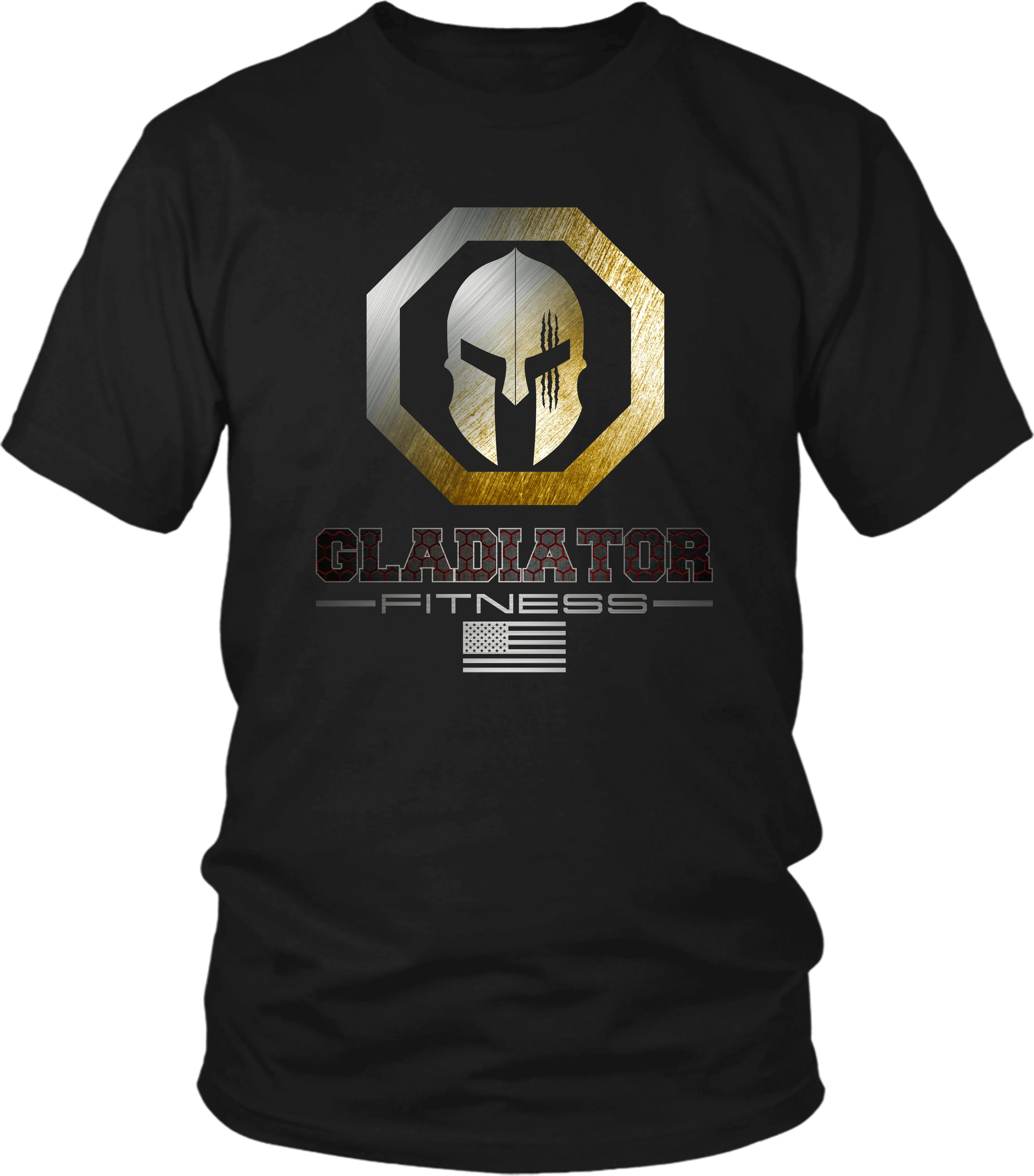 Gladiator Fitness Logo Tee - Gym Tee, Workout, Training...