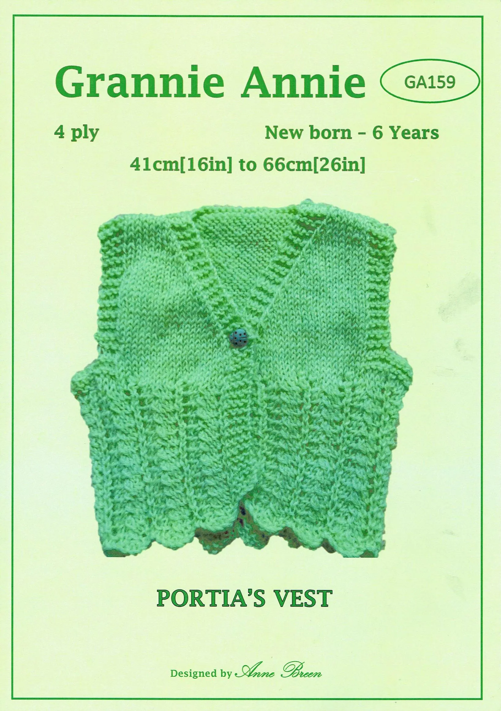 Grannie Annie 159 - Portia's Vest