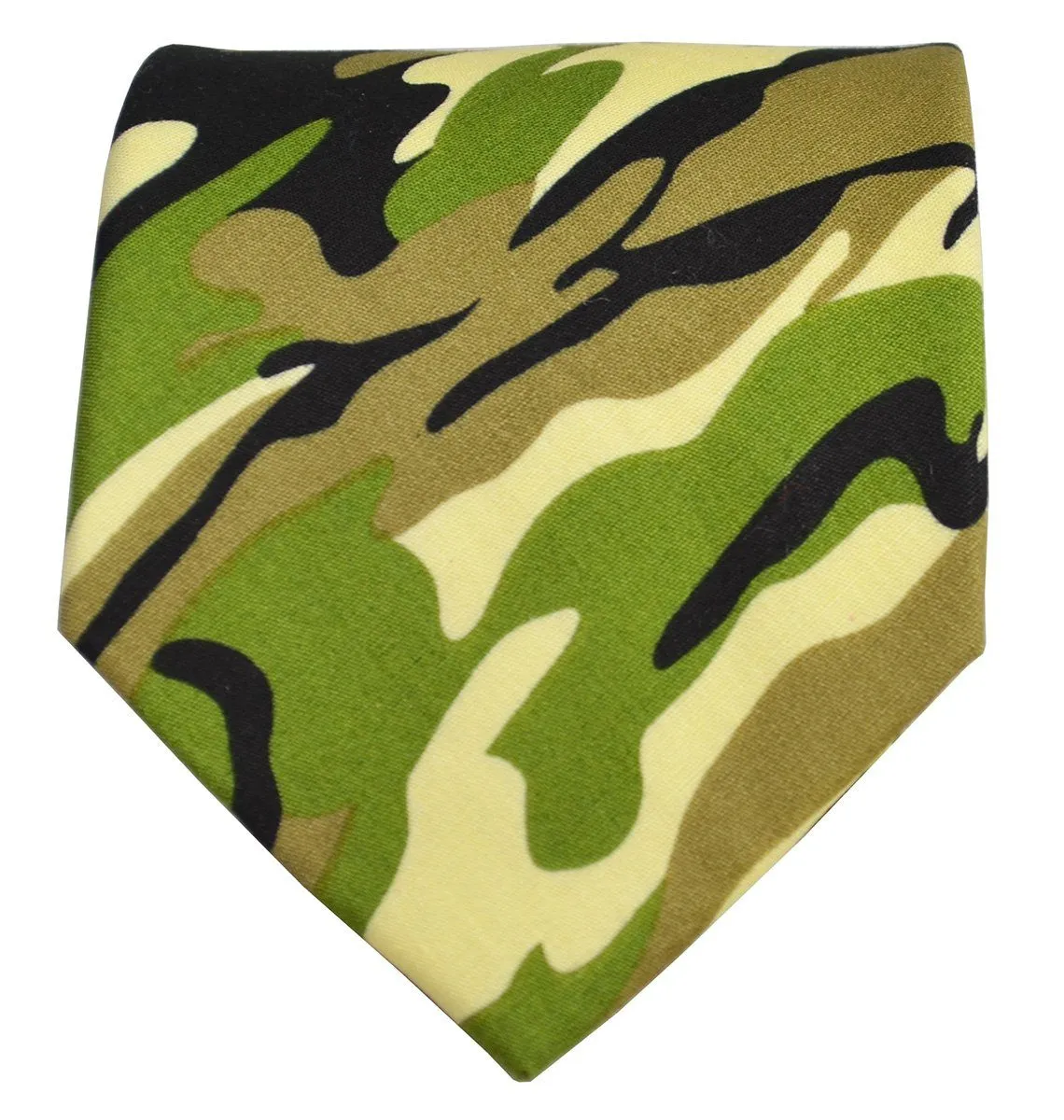 Green Camouflage Cotton Tie Set