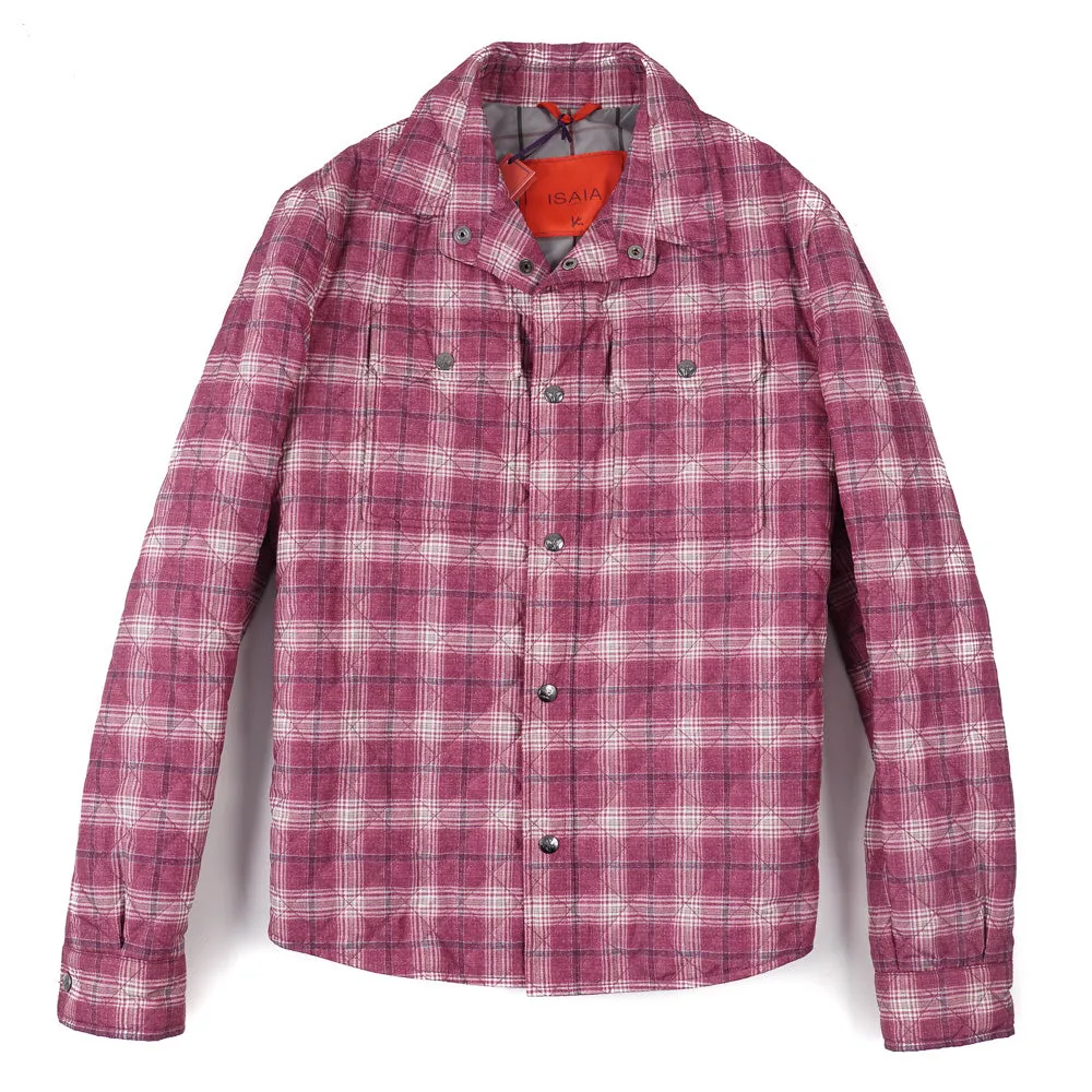 Isaia Quilted Puffer Shirt-Jacket