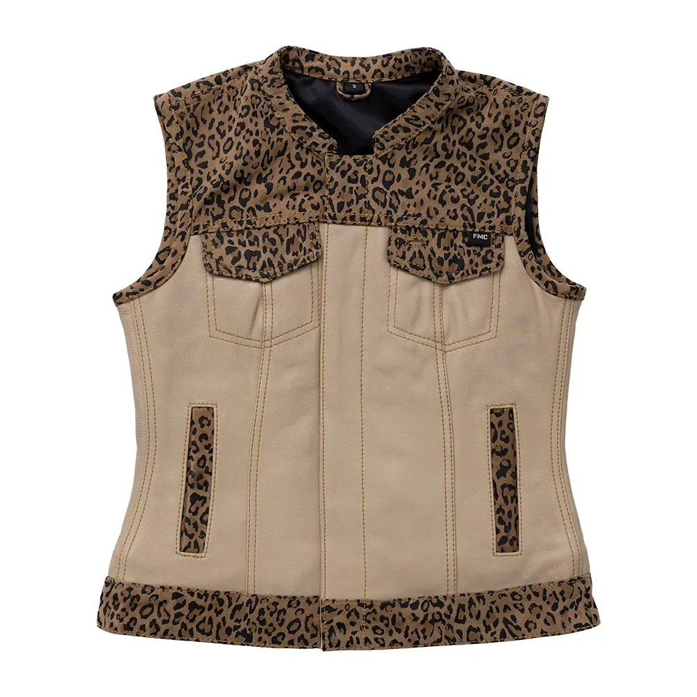 Josie Women's Club Style Leather Vest (Limited Edition)