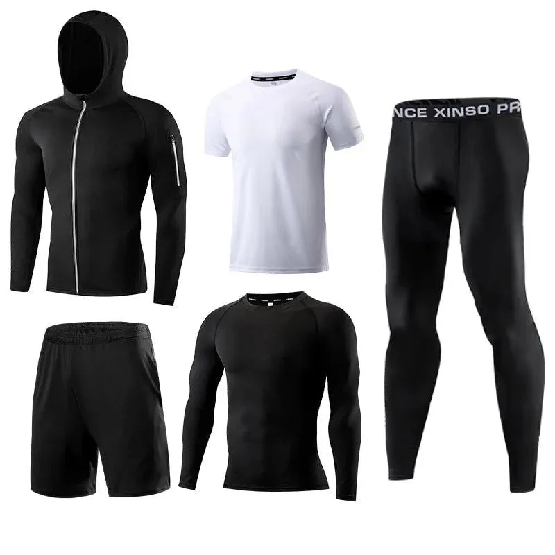 LovelyRLovely Men 5 Piece Tracksuit Set