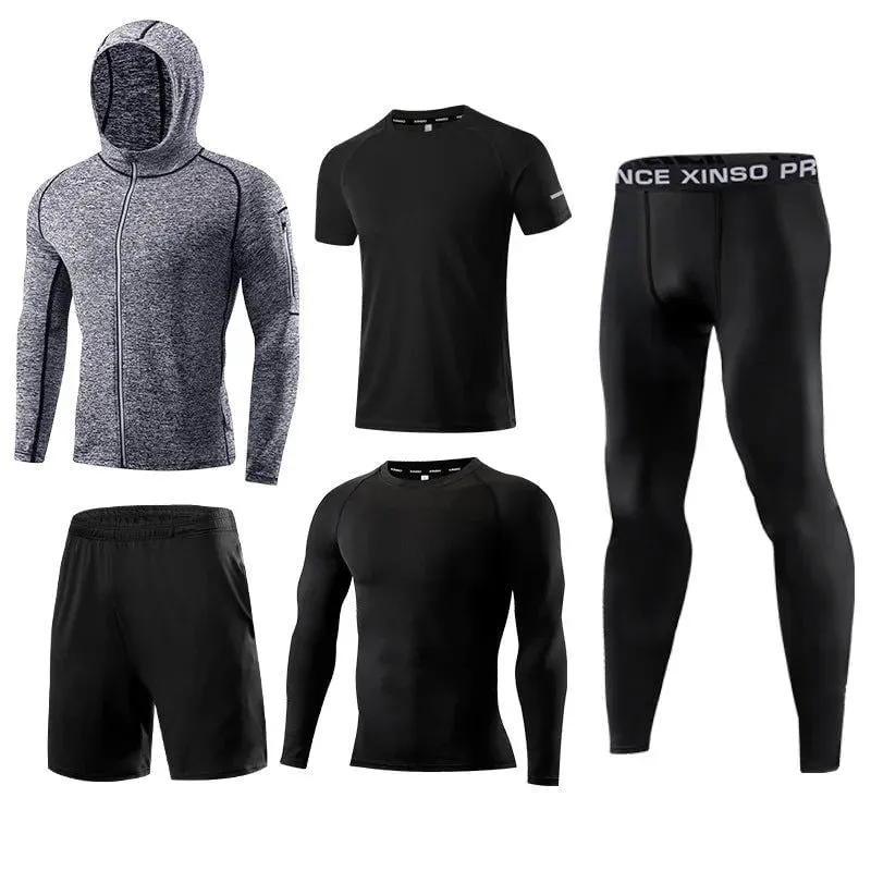 LovelyRLovely Men 5 Piece Tracksuit Set