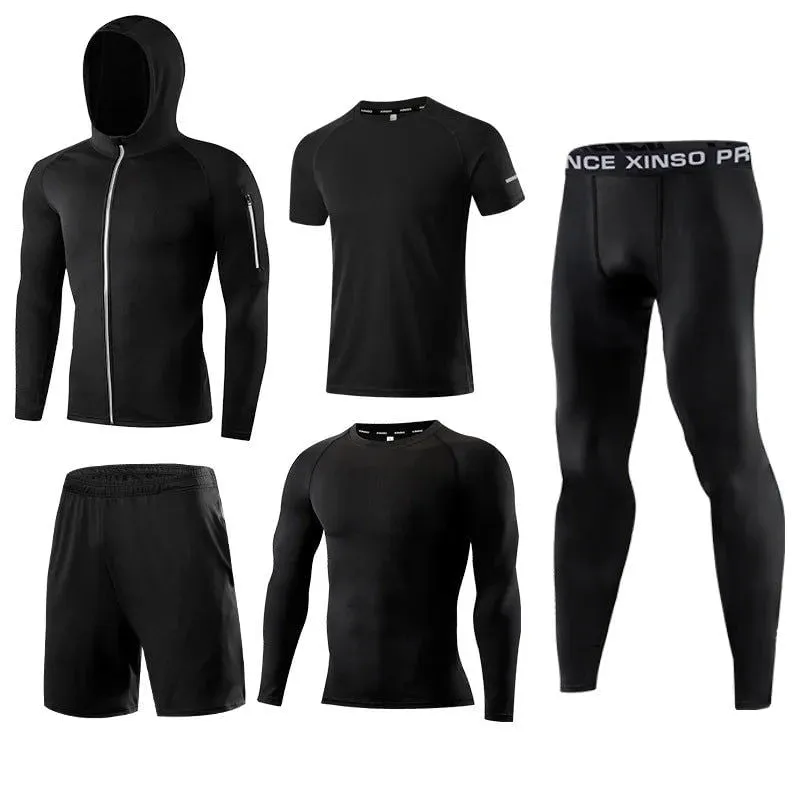 LovelyRLovely Men 5 Piece Tracksuit Set